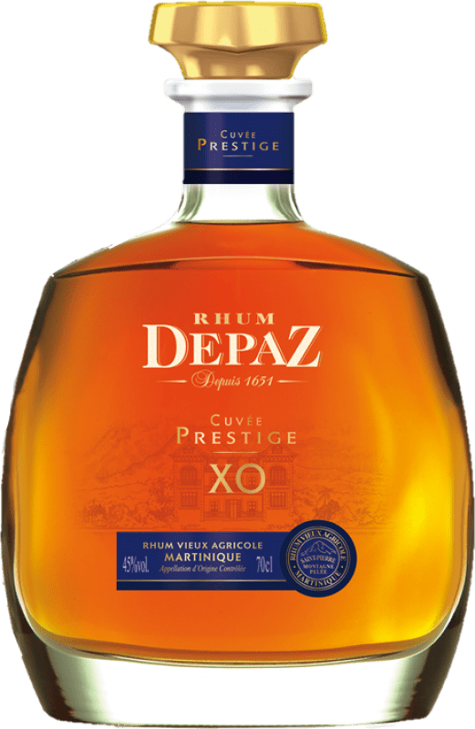 151,95 € 免费送货 | 朗姆酒 Depaz Cuvée Prestige X.O. 马提尼克 瓶子 70 cl