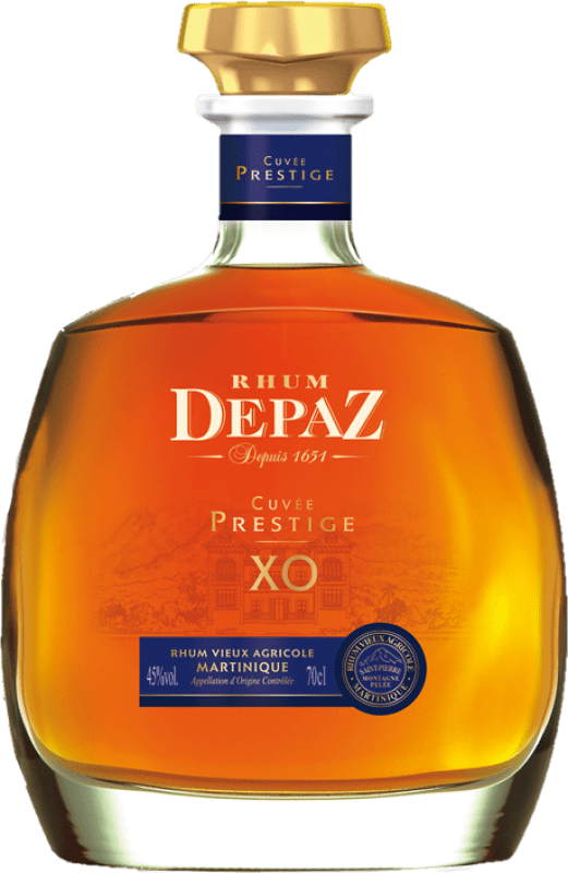 126,95 € Envío gratis | Ron Depaz Cuvée Prestige X.O. Martinica Botella 70 cl