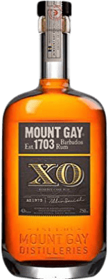 59,95 € Kostenloser Versand | Rum Mount Gay XO Extra Old Barbados Flasche 70 cl