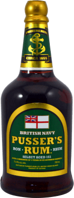 51,95 € Free Shipping | Rum Pusser's Rum Select Aged 151 Overproof Guyana Bottle 70 cl