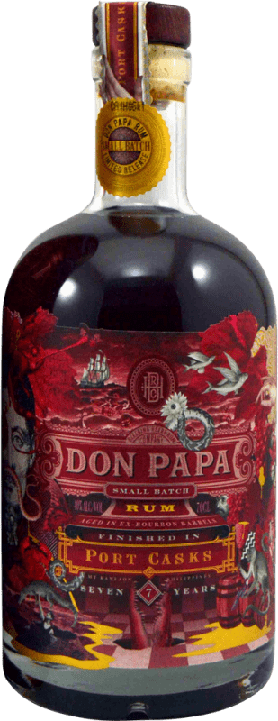 86,95 € Бесплатная доставка | Ром Don Papa Rum Port Cask Finish — Финишная выдержка в бочке, Small Batch — Малая партия Филиппины 7 Лет 70 cl