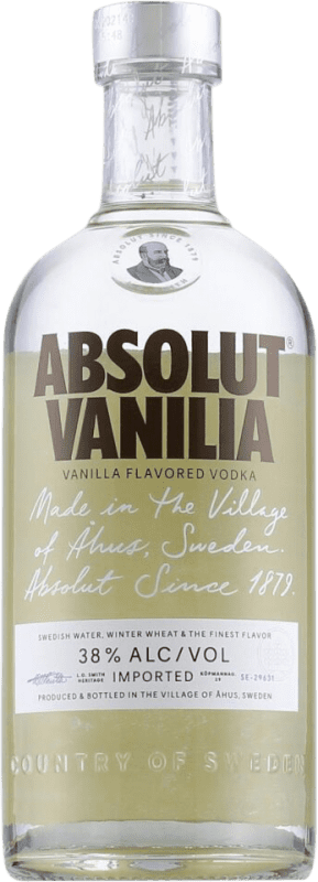 28,95 € Envio grátis | Vodka Absolut Vanilia Suécia 70 cl Vainilla — Baunilha
