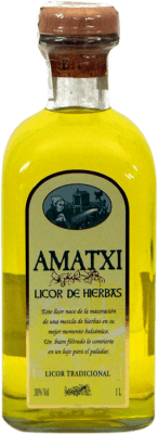 9,95 € Envio grátis | Licor de Ervas Amatxi Frasca — Frasco Espanha 1 L