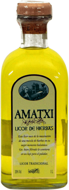 9,95 € Envio grátis | Licor de ervas Amatxi Frasca Espanha Garrafa 1 L