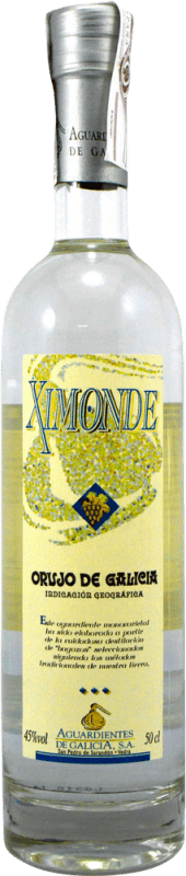 19,95 € 免费送货 | 西班牙渣酿白兰地 Orujo Aguardientes de Galicia Ximonde D.O. Orujo de Galicia 加利西亚 西班牙 中瓶装 50 cl