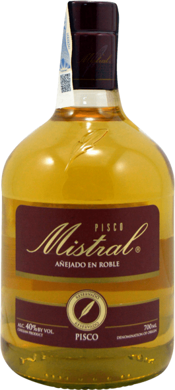 35,95 € Free Shipping | Pisco Pisquera de Chile Mistral Añejado en Roble Chile Bottle 70 cl
