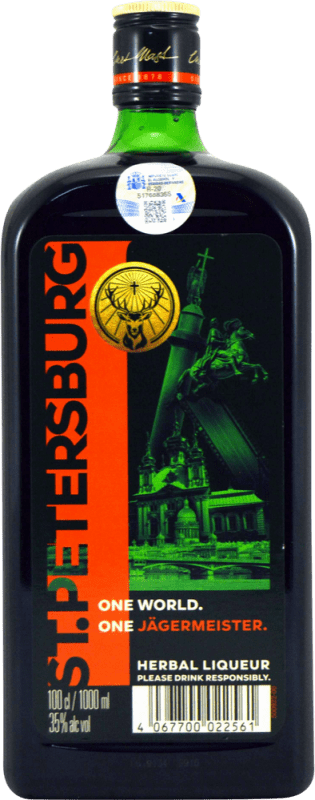 17,95 € Envío gratis | Licores Mast Jägermeister St. Petersburg Alemania Botella 1 L