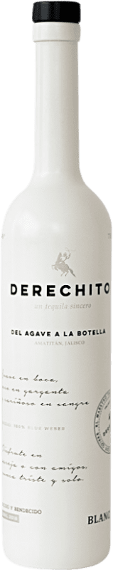 32,95 € Бесплатная доставка | Текила Derechito Blanco — Белый Мексика 70 cl