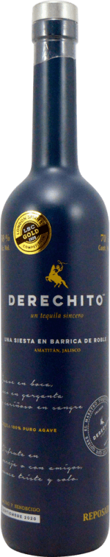 38,95 € 免费送货 | 龙舌兰 Derechito Reposado 墨西哥 瓶子 70 cl