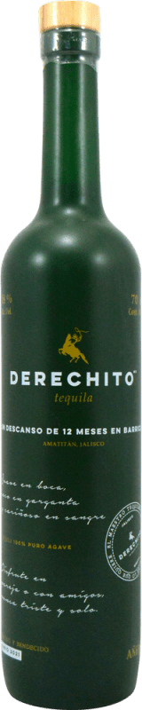 51,95 € 免费送货 | 龙舌兰 Derechito Añejo 墨西哥 瓶子 70 cl