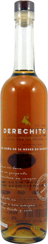 79,95 € Kostenloser Versand | Tequila Derechito Extra Añejo Mexiko Flasche 70 cl