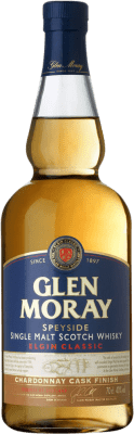 34,95 € Kostenloser Versand | Whiskey Single Malt Glen Moray Chardonnay Cask Finish Großbritannien Flasche 70 cl
