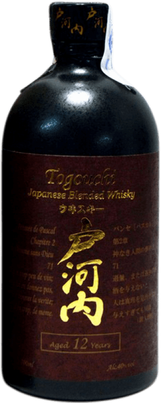 73,95 € Free Shipping | Whisky Blended Togouchi Japan 12 Years Bottle 70 cl