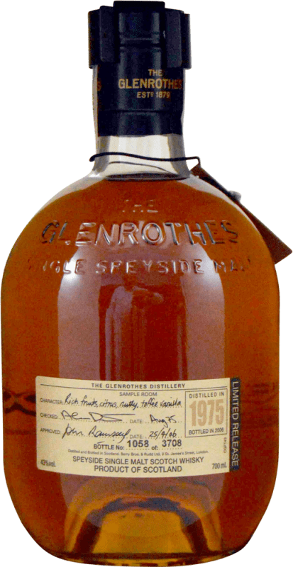 1 058,95 € Envoi gratuit | Single Malt Whisky Glenrothes Vintage Royaume-Uni Bouteille 70 cl