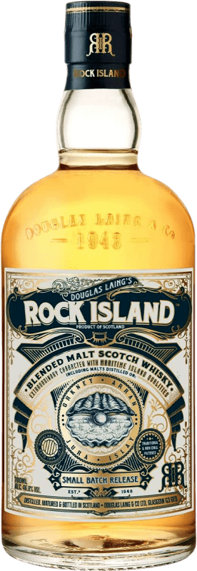 59,95 € Envoi gratuit | Blended Whisky Douglas Laing's Rock Island Royaume-Uni Bouteille 70 cl