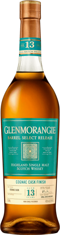137,95 € Envío gratis | Whisky Single Malt Glenmorangie Cognac Cask Finish Reino Unido 13 Años Botella 70 cl