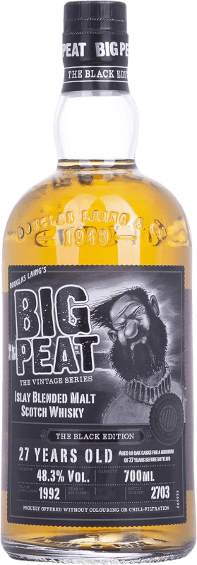 309,95 € Envoi gratuit | Blended Whisky Douglas Laing's Big Peat The Black Edition Royaume-Uni 27 Ans Bouteille 70 cl