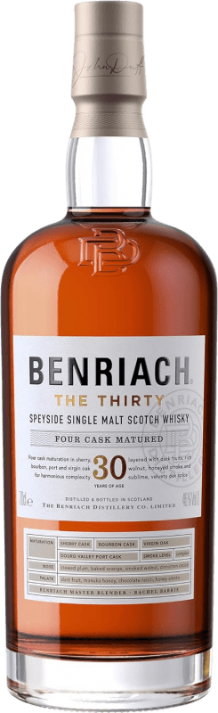 776,95 € Бесплатная доставка | Виски из одного солода The Benriach The Thirty Объединенное Королевство 30 Лет бутылка 70 cl