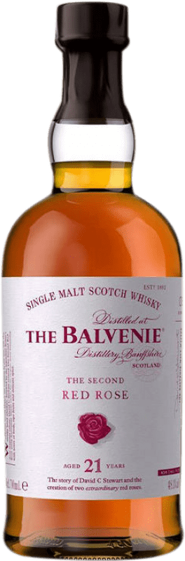 804,95 € 免费送货 | 威士忌单一麦芽威士忌 Balvenie The Second Red Rose 英国 21 岁 瓶子 70 cl