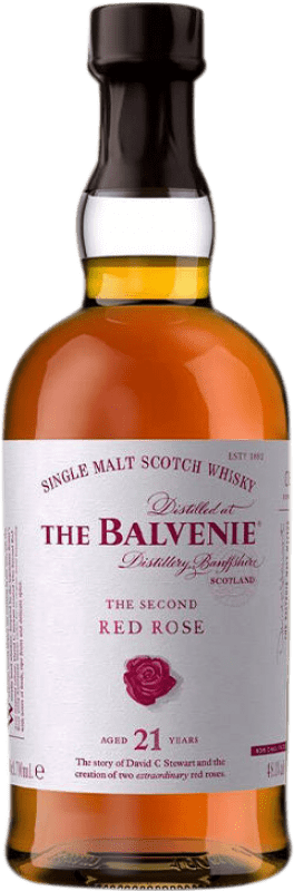 676,95 € Free Shipping | Whisky Single Malt Balvenie The Second Red Rose United Kingdom 21 Years Bottle 70 cl