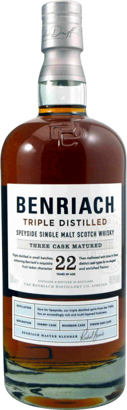 166,95 € Free Shipping | Single Malt Whisky The Benriach United Kingdom 22 Years Bottle 70 cl