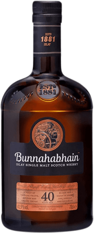 2 791,95 € Kostenloser Versand | Whiskey Single Malt Bunnahabhain Großbritannien 40 Jahre Flasche 70 cl