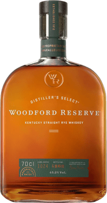 51,95 € Envio grátis | Whisky Bourbon Woodford Rye Reserva Kentucky Estados Unidos Garrafa 70 cl