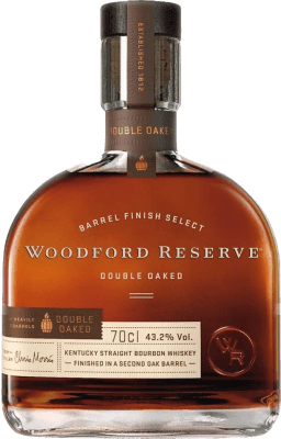 93,95 € 免费送货 | 波本威士忌 Woodford Double Oaked 预订 肯塔基 美国 瓶子 70 cl