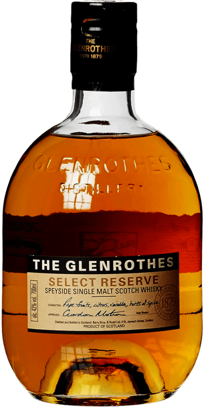 65,95 € Kostenloser Versand | Whiskey Single Malt Glenrothes Select Reserve Großbritannien Flasche 70 cl
