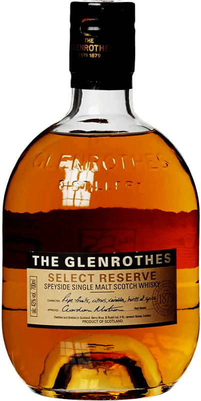 49,95 € Envio grátis | Whisky Single Malt Glenrothes Select Reserva Reino Unido Garrafa 70 cl