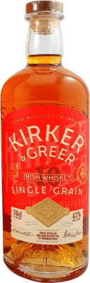 67,95 € Spedizione Gratuita | Whisky Single Malt Kirker Greer Single Grain Irish Irlanda 10 Anni Bottiglia 70 cl