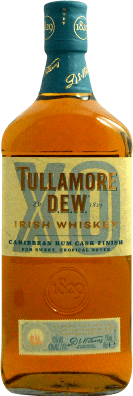 34,95 € Kostenloser Versand | Blended Whisky Tullamore Dew Caribbean Rum Cask Finish — Fassreifung XO Extra Old — Extra Gereift Irland Flasche 1 L