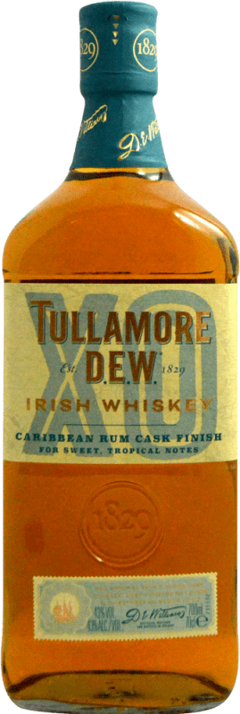 21,95 € Envío gratis | Whisky Blended Tullamore Dew X.O. Caribbean Rum Cask Finish Irlanda Botella 1 L