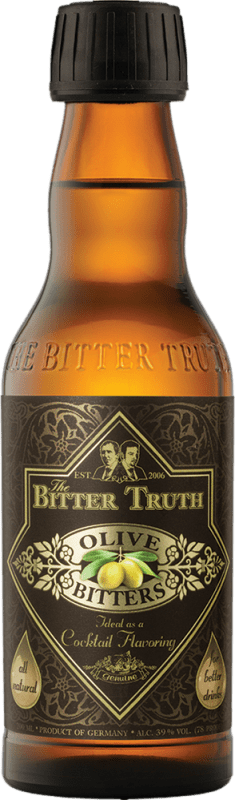 28,95 € Envio grátis | Schnapps Bitter Truth Alemanha Garrafinha 20 cl Olive — Azeitona