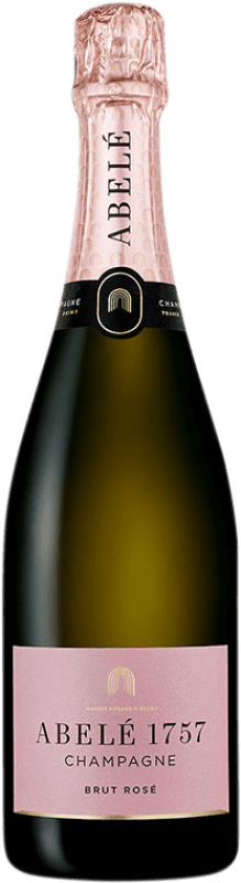 58,95 € 免费送货 | 玫瑰气泡酒 Henri Abelé 1757 Rosé A.O.C. Champagne 香槟酒 法国 Pinot Black, Chardonnay, Pinot Meunier 瓶子 75 cl