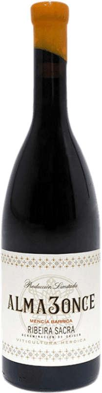 26,95 € Envio grátis | Vinho tinto Alma das Donas Alma3Once Barrica D.O. Ribeira Sacra Galiza Espanha Mencía Garrafa 75 cl