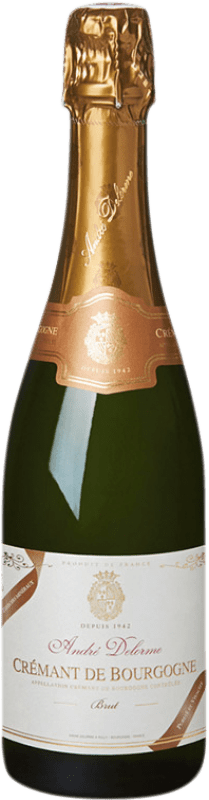 28,95 € 送料無料 | 白スパークリングワイン André Delorme Brut A.O.C. Crémant de Bourgogne ブルゴーニュ フランス Pinot Black, Gamay, Chardonnay, Aligoté ボトル 75 cl