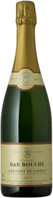 12,95 € Бесплатная доставка | Белое игристое вино B&B Bouché Brut — брют A.O.C. Crémant de Limoux Лангедок-Руссильон Франция Pinot Noir — Пино Нуар, Chardonnay — Шардоне, Chenin — Шенен 75 cl