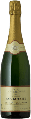 11,95 € Envío gratis | Espumoso blanco B&B Bouché Brut A.O.C. Crémant de Limoux Languedoc-Roussillon Francia Pinot Negro, Chardonnay, Chenin Blanco Botella 75 cl