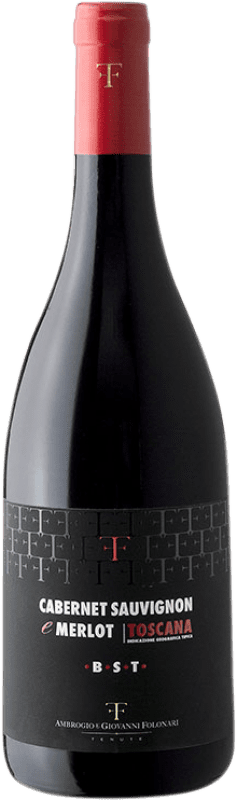 15,95 € 免费送货 | 红酒 Baby Super Cabernet Sauvignon e Merlot I.G.T. Toscana 托斯卡纳 意大利 Merlot, Cabernet Sauvignon 瓶子 75 cl