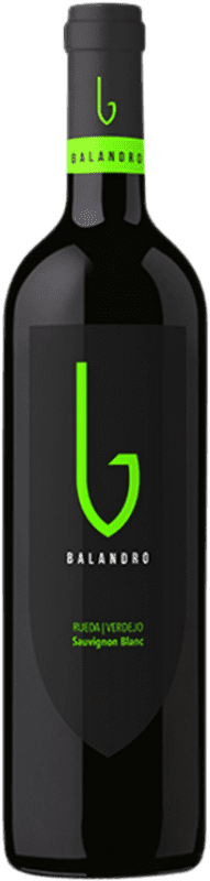 7,95 € 免费送货 | 白葡萄酒 Balandro Verdejo Sauvignon Blanc D.O. Rueda 卡斯蒂利亚莱昂 西班牙 Verdejo — 维德霍, Sauvignon — 苏维浓 75 cl