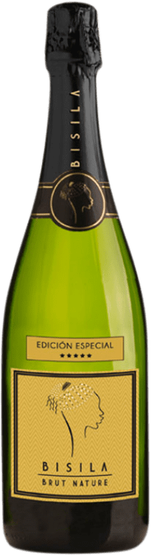 6,95 € Envío gratis | Espumoso blanco Bisila Edición Especial Brut Nature D.O. Cava Cataluña España Chardonnay Botella 75 cl