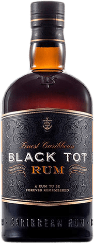 51,95 € 免费送货 | 朗姆酒 Black Tot Rum Finest Caribbean Rum 菲律宾 瓶子 70 cl