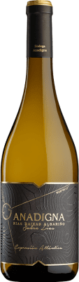 19,95 € Envio grátis | Vinho branco Anadigna Sobre Lías D.O. Rías Baixas Galiza Espanha Albariño Garrafa 75 cl