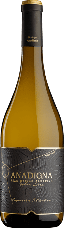 19,95 € Envoi gratuit | Vin Blanc Anadigna Sobre Lías — Sur Lies D.O. Rías Baixas Galice Espagne Albariño — Albarinho 75 cl