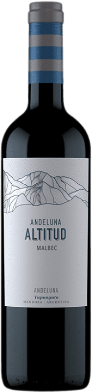 18,95 € 免费送货 | 红酒 Andeluna Altitud I.G. Valle de Uco 门多萨 阿根廷 Malbec 瓶子 75 cl