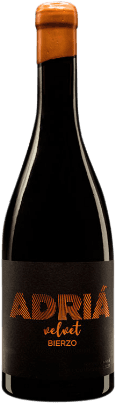 19,95 € Envío gratis | Vino tinto Adriá Velvet D.O. Bierzo Castilla y León España Mencía Botella 75 cl