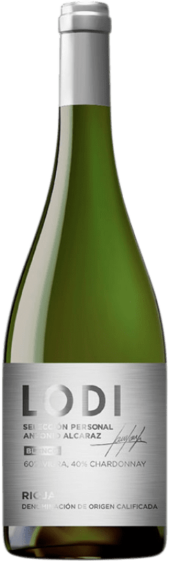 33,95 € Spedizione Gratuita | Vino Bianco Antonio Alcaraz Lodi Personal Selezione Crianza — Invecchiato in Botte D.O.Ca. Rioja La Rioja Spagna Viura, Chardonnay Bottiglia 75 cl