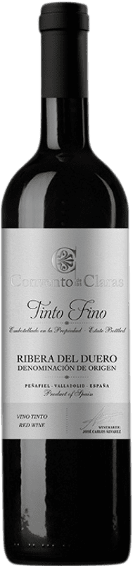 13,95 € Spedizione Gratuita | Vino Rosso Convento de Las Claras D.O. Ribera del Duero Castilla y León Spagna Tempranillo 75 cl