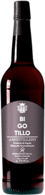25,95 € Kostenloser Versand | Verstärkter Wein Halcón Bigotillo Amontillado D.O. Jerez-Xérès-Sherry Andalusien Spanien Palomino Fino Flasche 75 cl